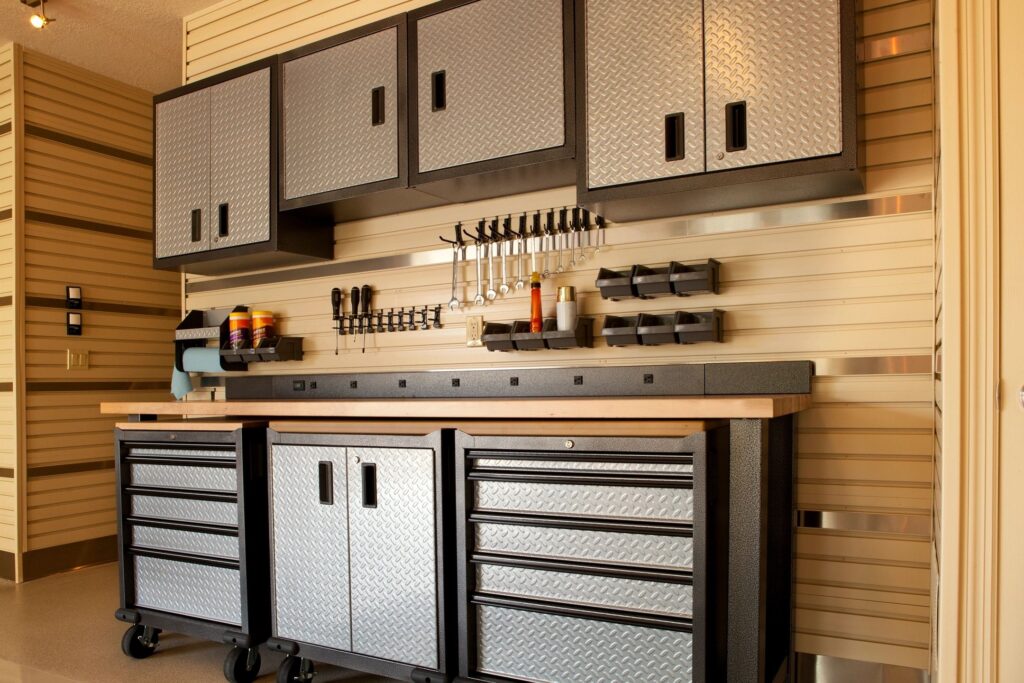 PIcture of an organized garage.
