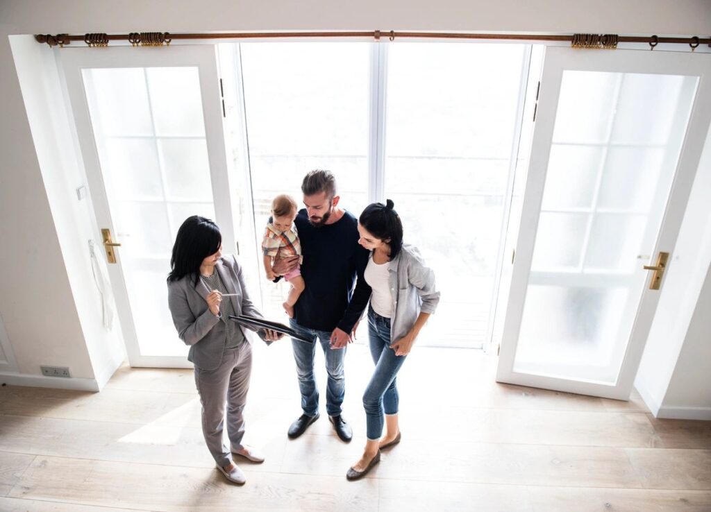 Picture of an in-home walk through consultation with Peaceful Spaces LLC and the homeowner.